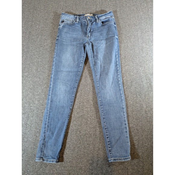 KanCan Denim - Kancan Jeans Women's 9/28 Blue Estilo Skinny Mid Rise Stretch Med Wash Denim